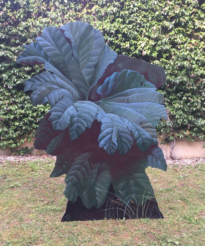 004_sagoma - la messa in scena della pittura - 2022  cm 160x120 acrilico  e olio su tavola.jpg